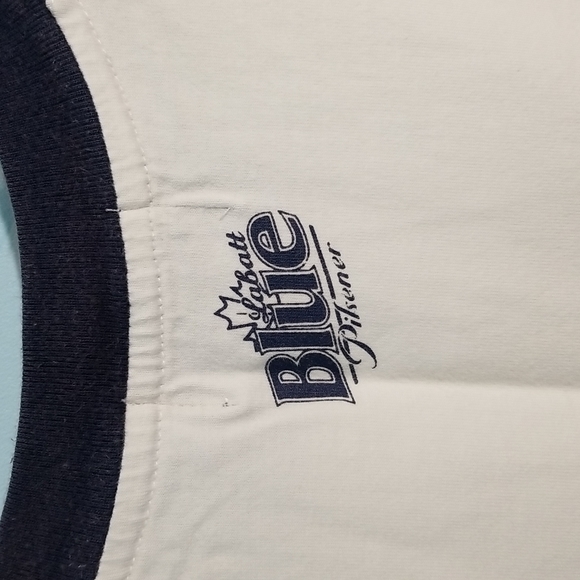 Labatt Blue pilsner john labatt blue 1847 mens white tank XL - Picture 3 of 16